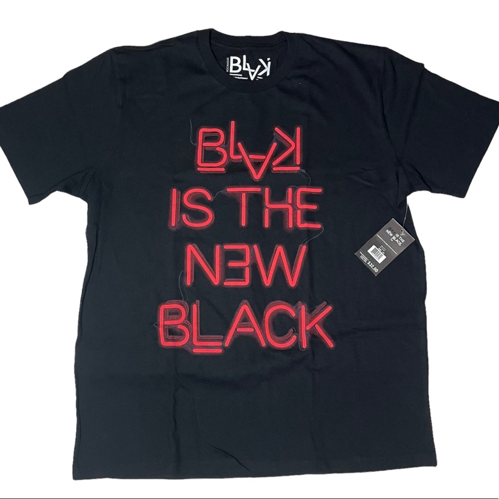 🆕ROCAWEAR “Blak is the new black” graphic t-shirt size 2XL